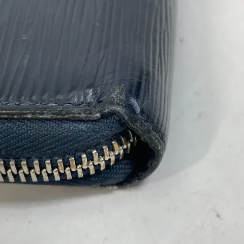Louis Vuitton Vintage Pre-owned Leather wallets Blue Heren