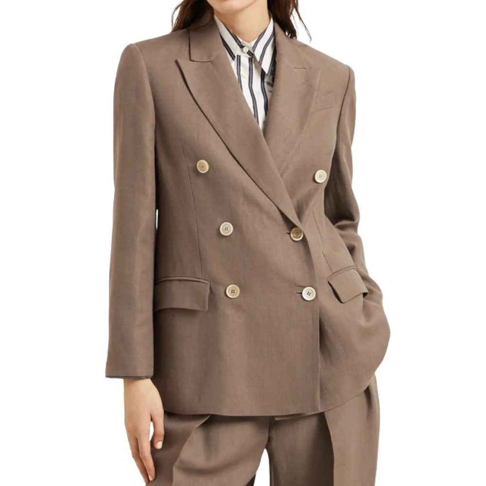 Jackets > Blazers - - Brunello Cucinelli - Modalova