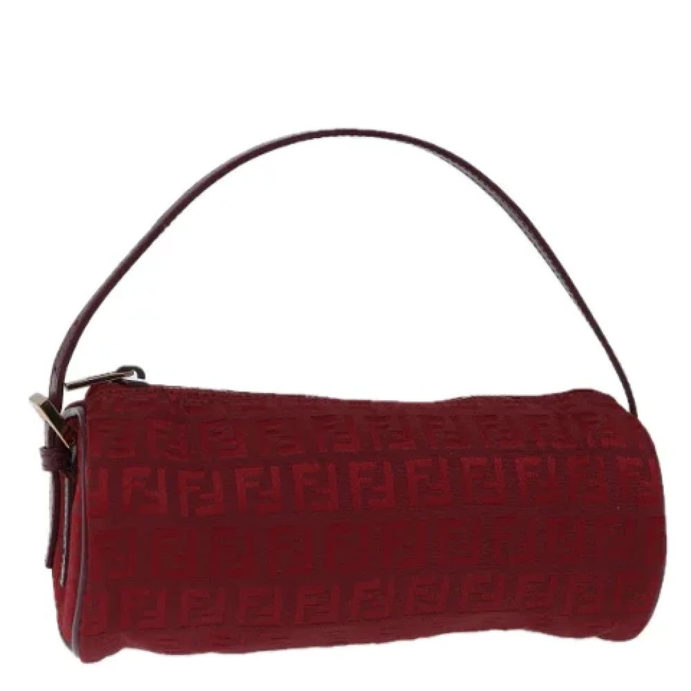 Fendi Vintage Pre-owned Canvas handbags Red Dames