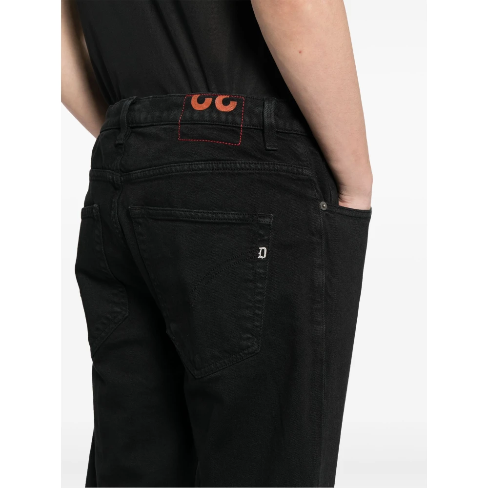 Dondup Zwarte Slim Fit Bull Jeans Black Heren
