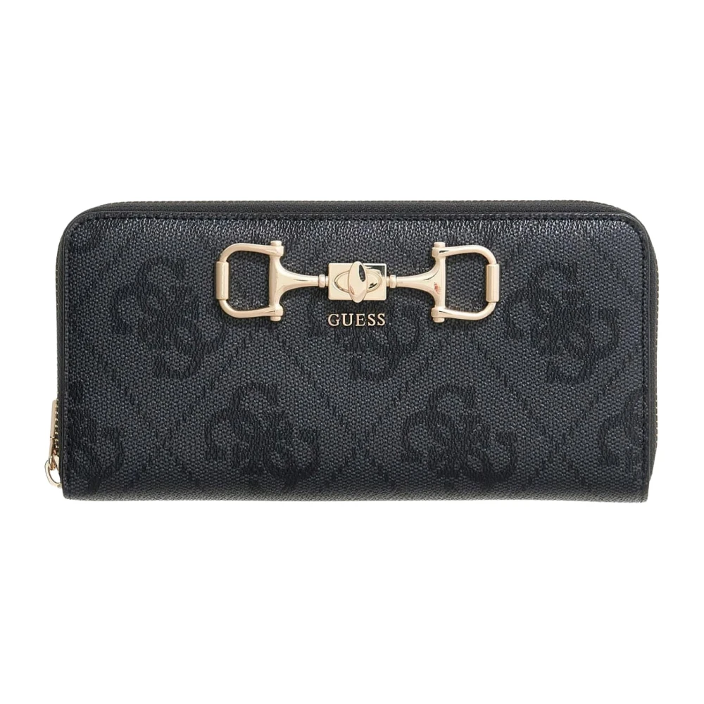 Guess Gray Wallets & Cardholders, Female, One Size, Janie Zip-Around Wallet