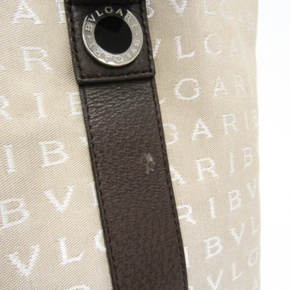 Bvlgari Vintage Pre-owned Canvas totes Beige Dames