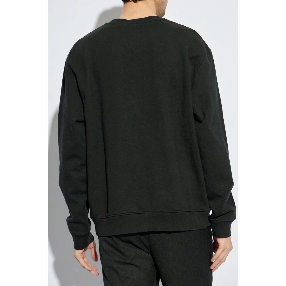 AllSaints Sweatshirt met Biggy logo Black Heren