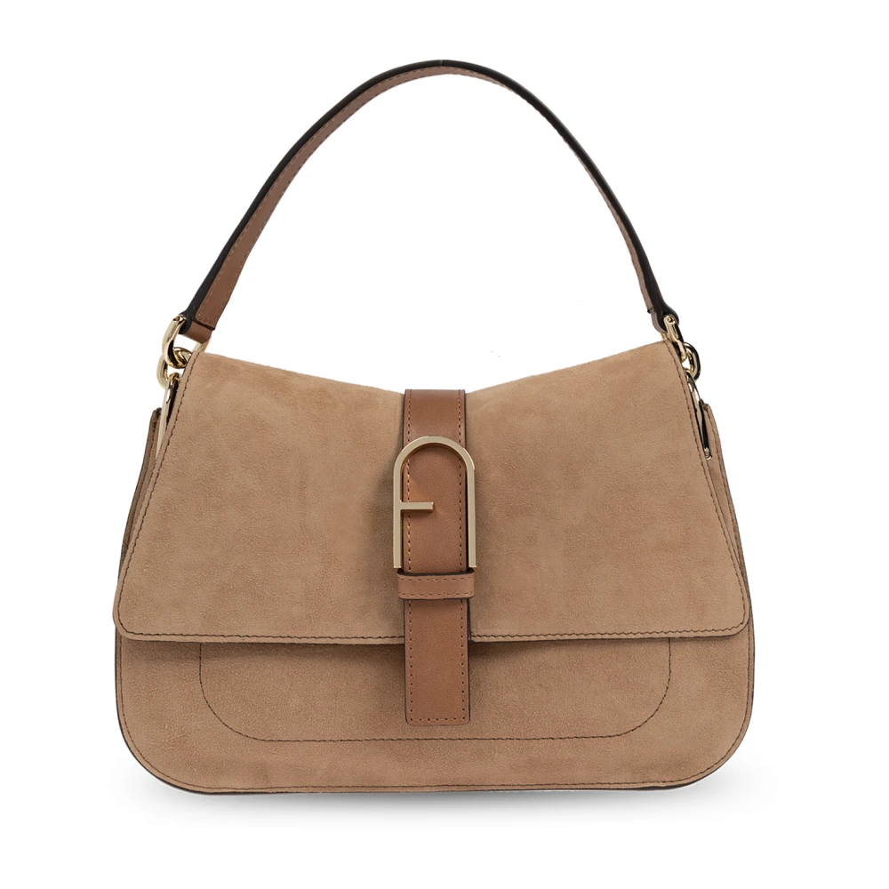 Furla Handtas Flow Medium Beige Dames