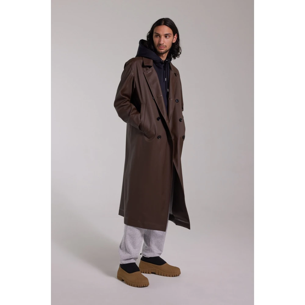 Stutterheim Waterdichte Dubbelrijige Overjas Brown Heren