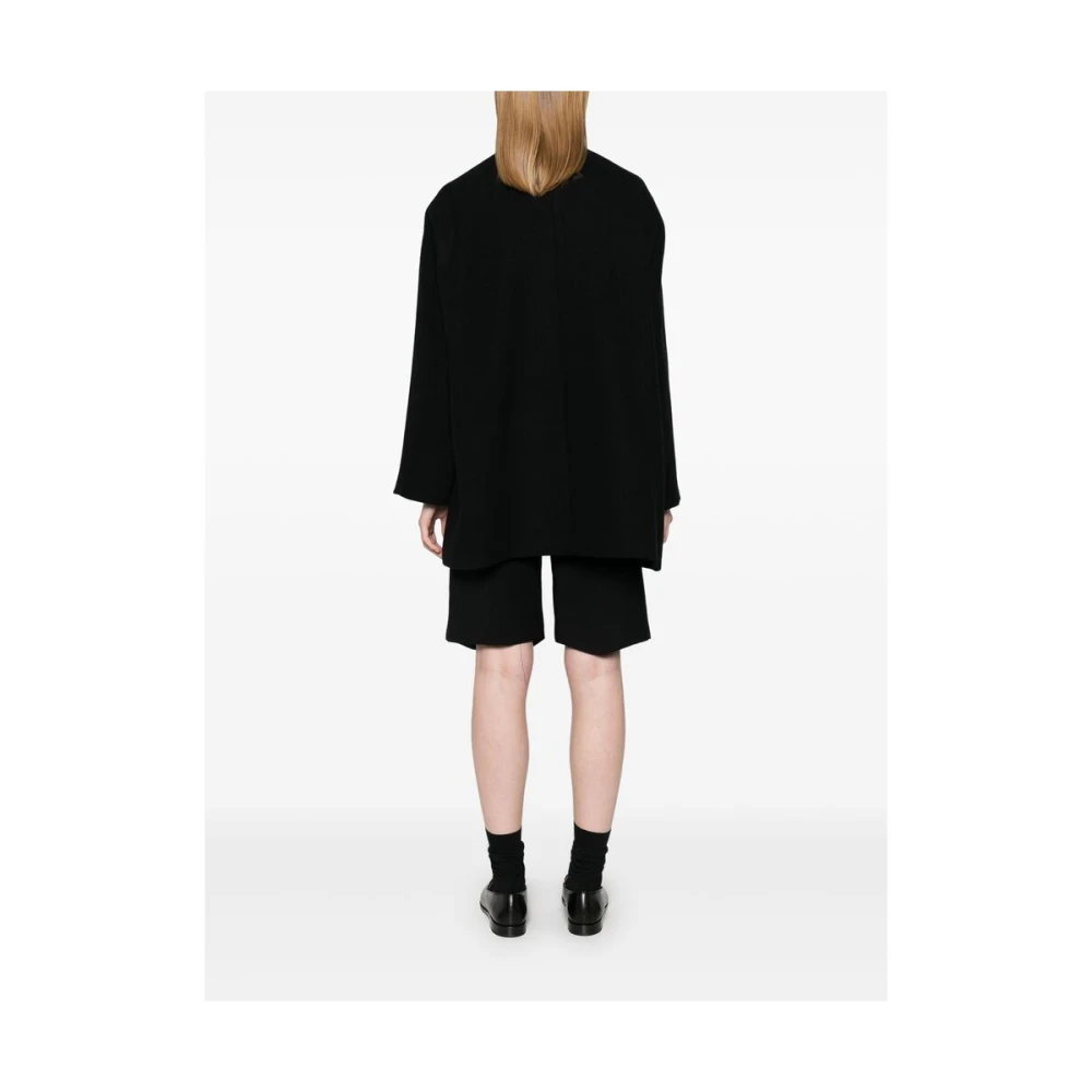 Theory Zwarte wollen jas Black Dames