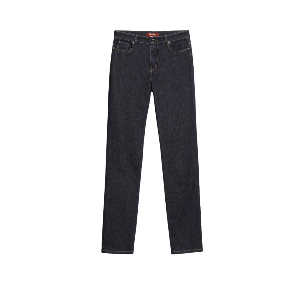 Max Mara Studio Klassieke Denim Jeans voor Dagelijks Gebruik Blue Dames