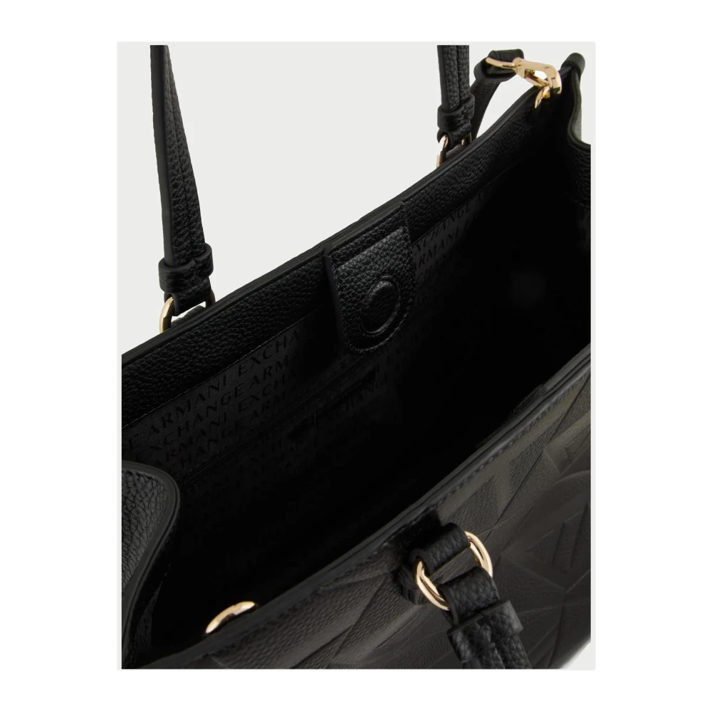 Armani Exchange Zwarte schoudertas met rits Black Dames