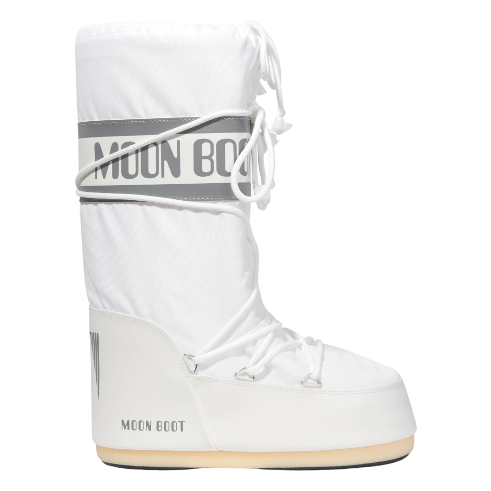 Moon Boot Unisex Kids White Kids Icon Nylon Snow Boots - Kids Boots - 27 Eu - Kids
