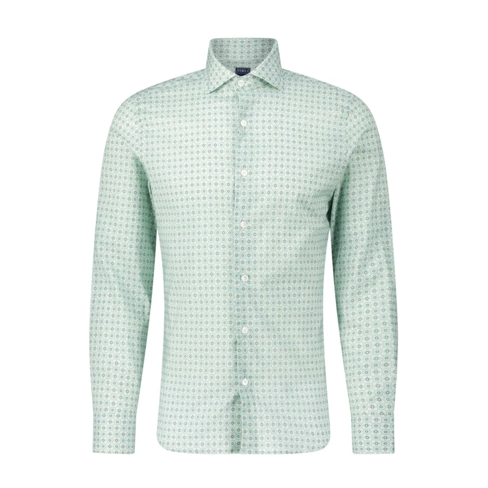 Fedeli Lente Zomer Katoenen Shirt met Print Multicolor Heren