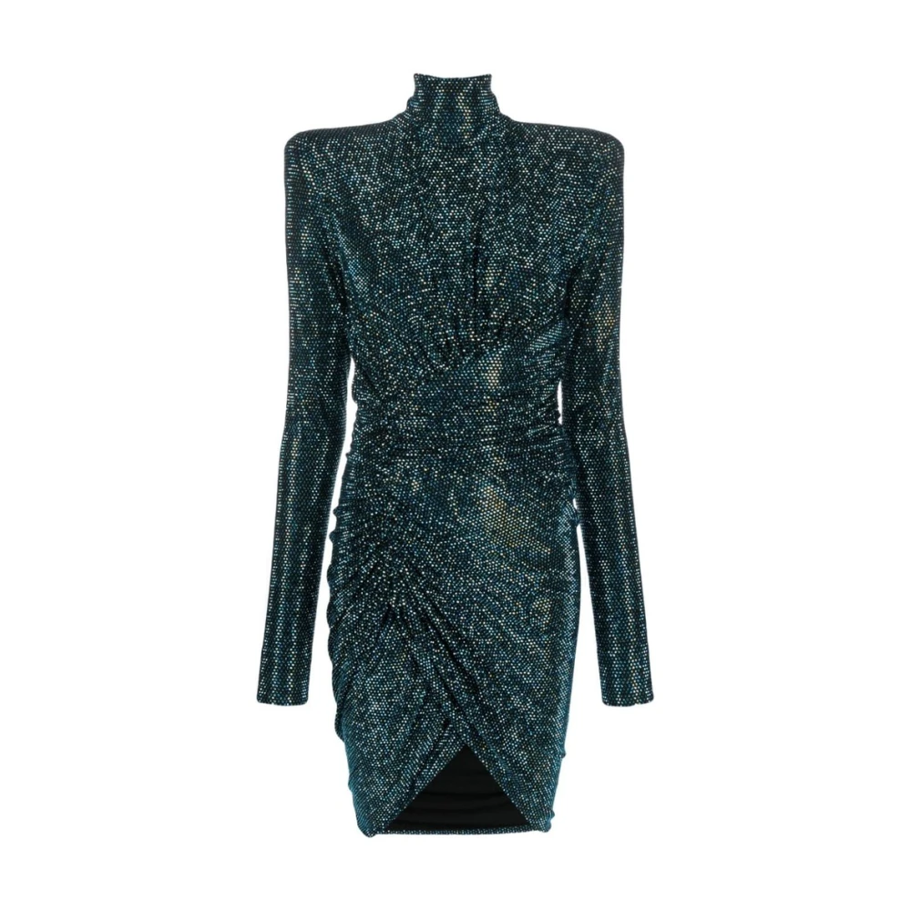 Alexandre Vauthier Smaragdgroene jurk met kristallen versiering Blue Dames