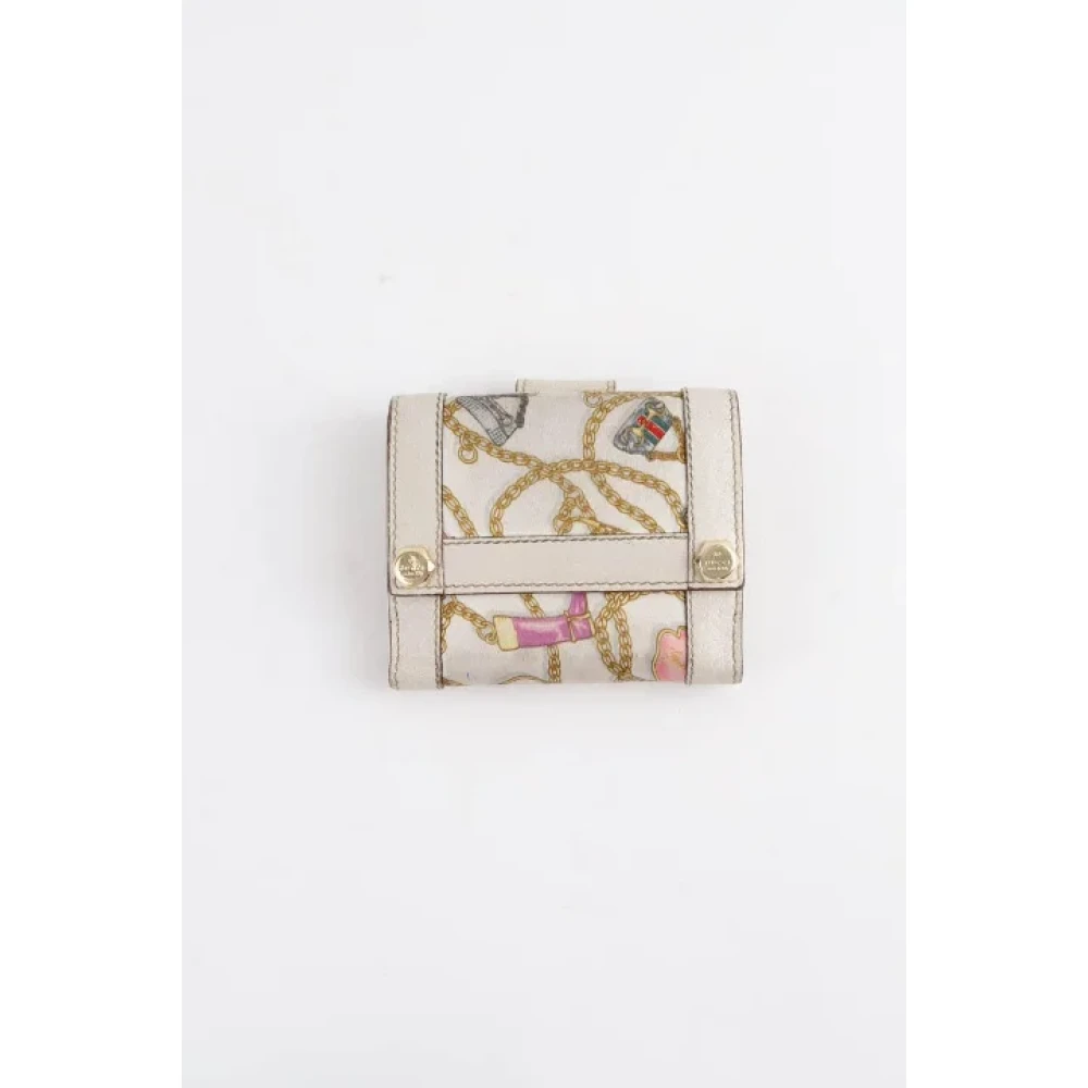 Gucci Vintage Pre-owned Leather wallets Beige Dames
