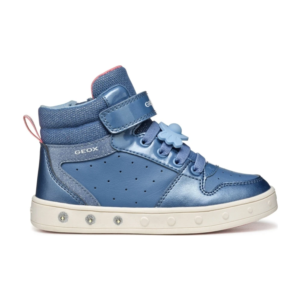 Geox Girls Blue Kids Sneakers, 27 Eu, Skylin Booties For
