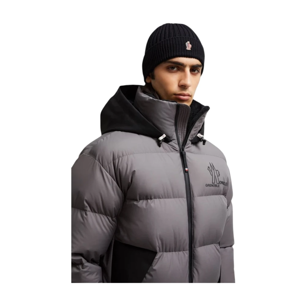 Moncler Ribgebreide Wollen Beanie Zwart Black Unisex