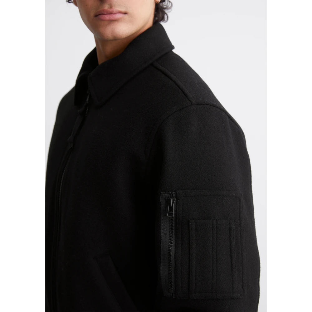 Marc O'Polo Wollen blouson regular Black Heren