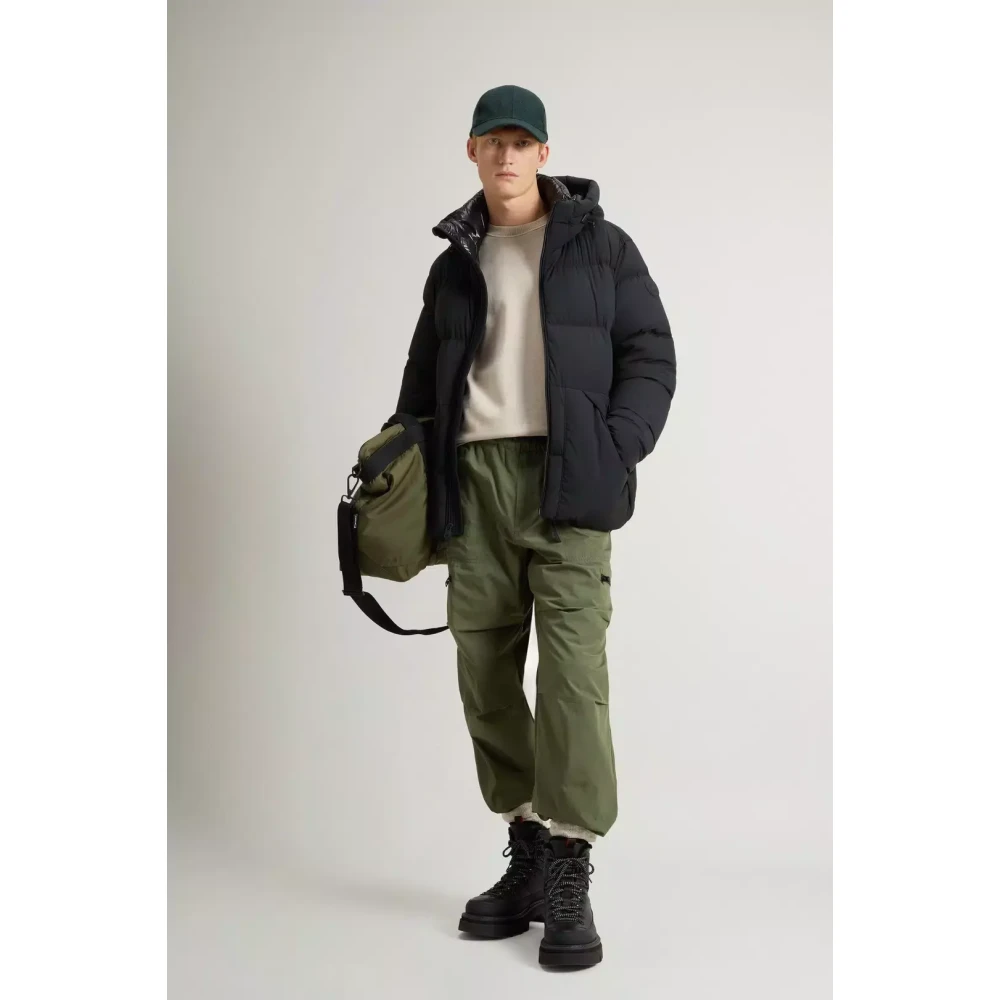 Woolrich Black Down Jacket Sierra Supreme Black Heren