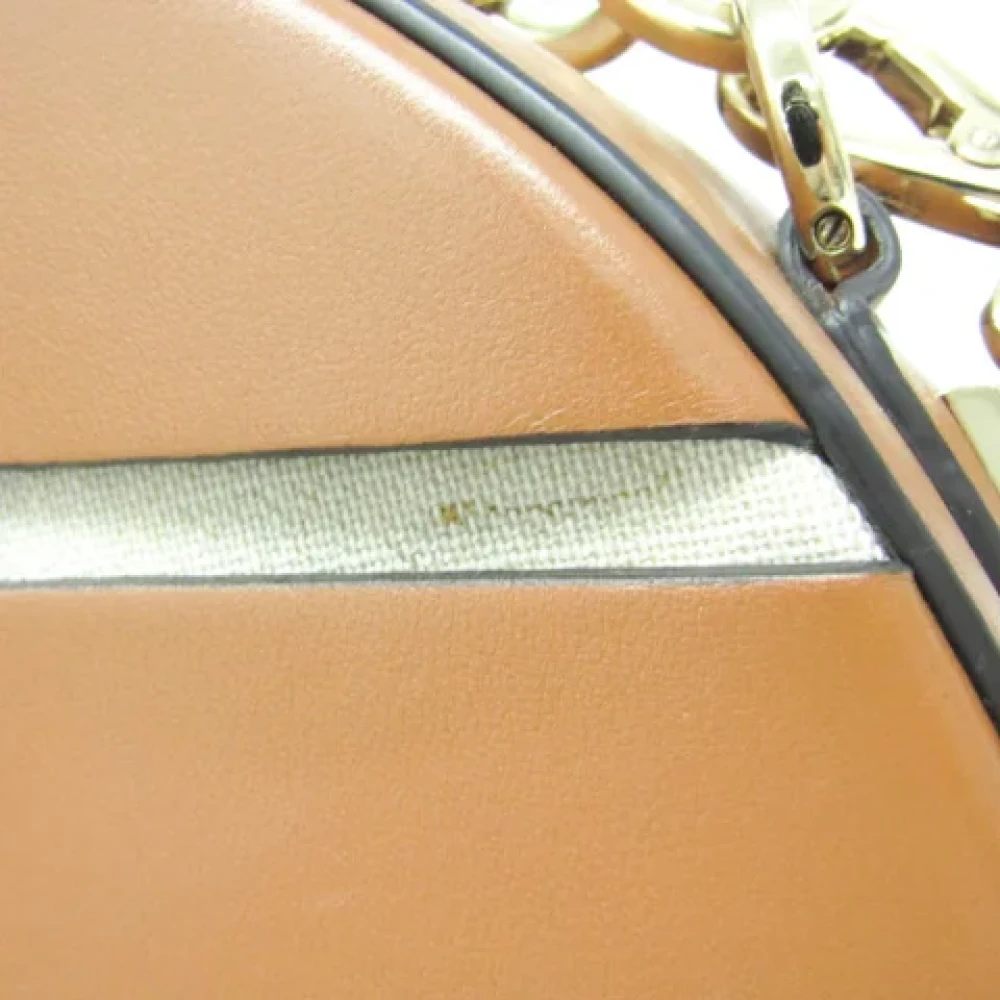 Salvatore Ferragamo Pre-owned Leather handbags Brown Dames