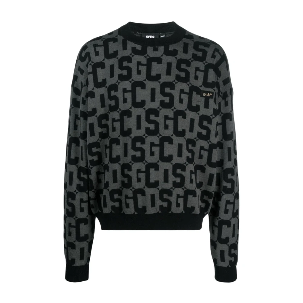 Gcds Zwarte Sweater Collectie Black Heren
