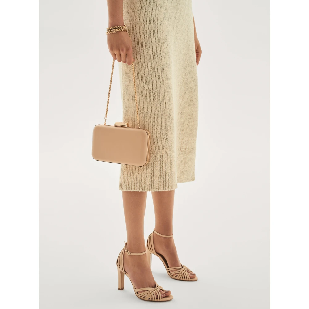 Kazar Dames beige clutch tas Beige Dames