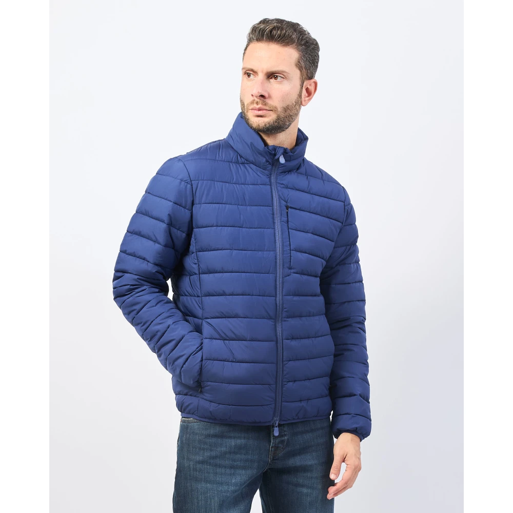 Save The Duck Blauwe diervrije Erion polyesterjas Blue Heren
