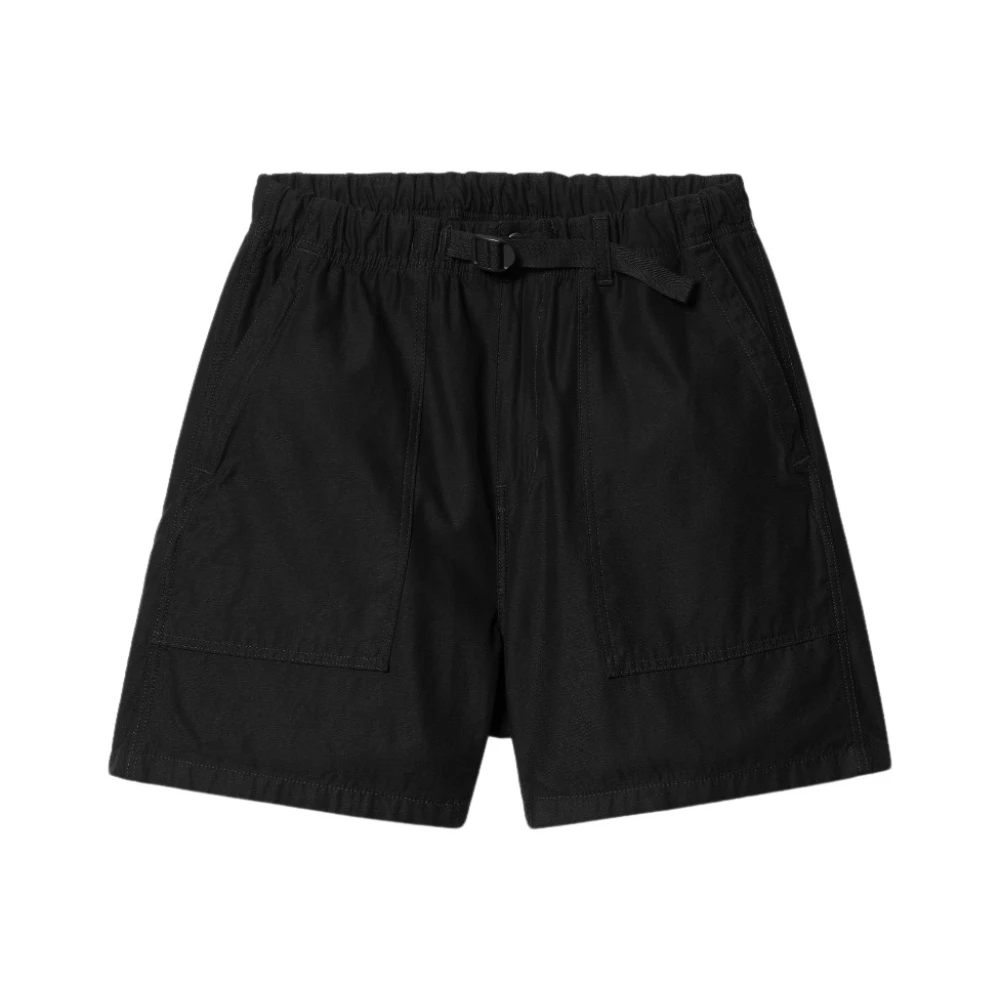 Carhartt WIP Relaxed Fit Katoenen Shorts Black Heren