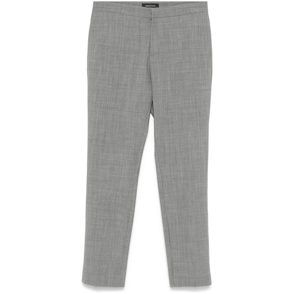 Fabiana Filippi Grijze Broek met Diamantdetail Gray Dames