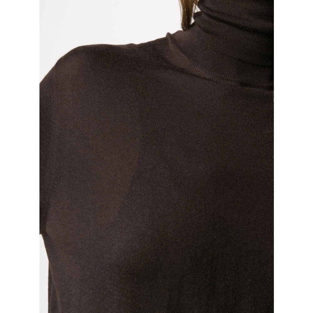 Dolce & Gabbana Ebony Kasjmier Gebreide Rolhals Sweater Black Dames