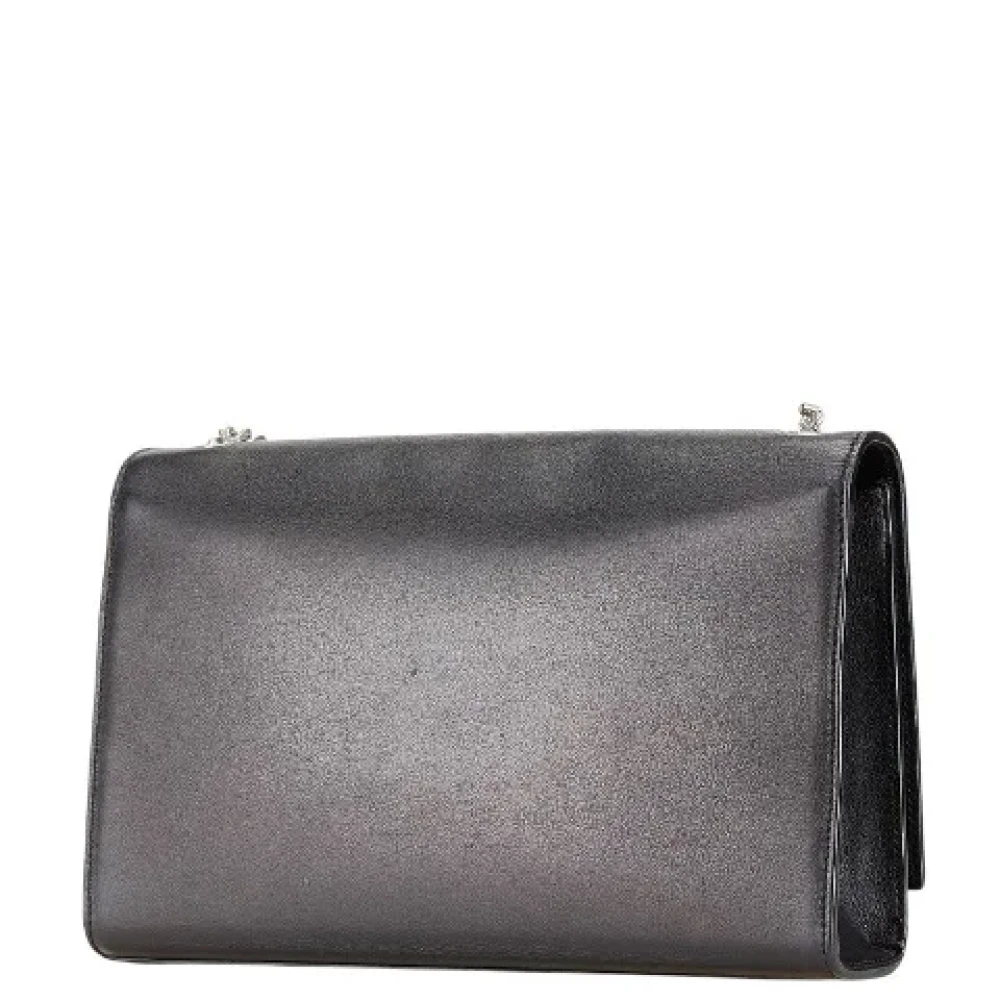 Yves Saint Laurent Vintage Pre-owned Leather shoulder-bags Black Dames