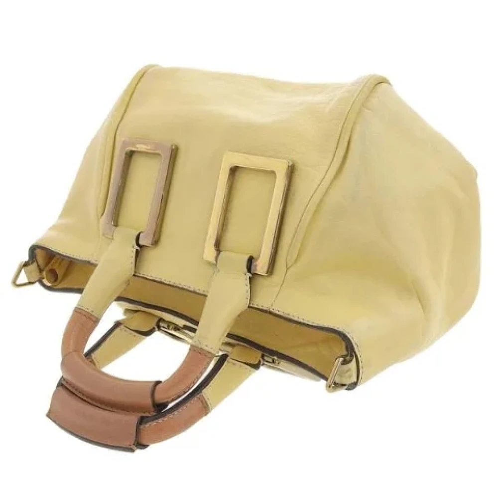 Chloé Pre-owned Leather handbags Yellow Dames
