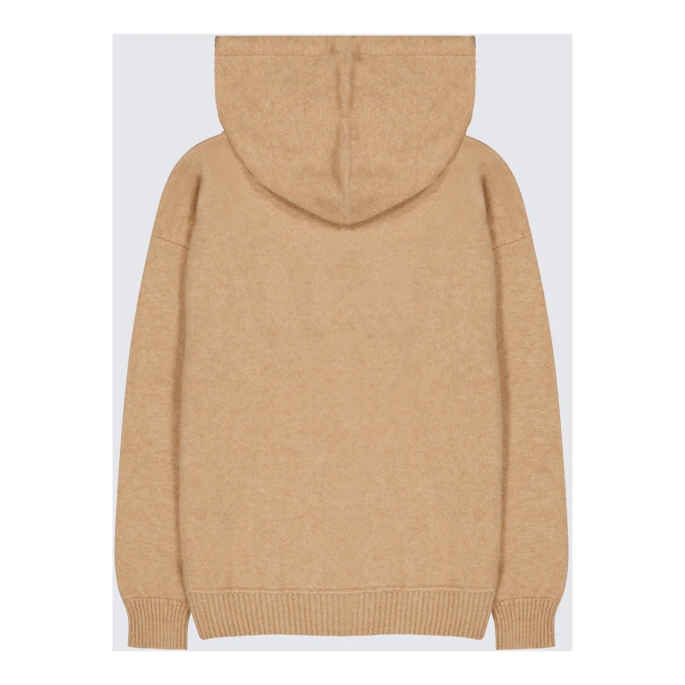 Laneus Comfortabele Hoodie in Kasjmier Zijde Brown Heren