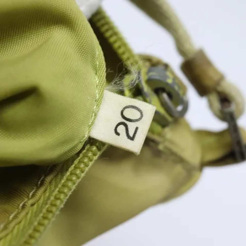 Prada Vintage Pre-owned Nylon pouches Yellow Dames