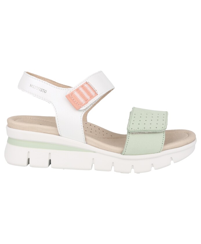 groene-leren-dames-sandaal