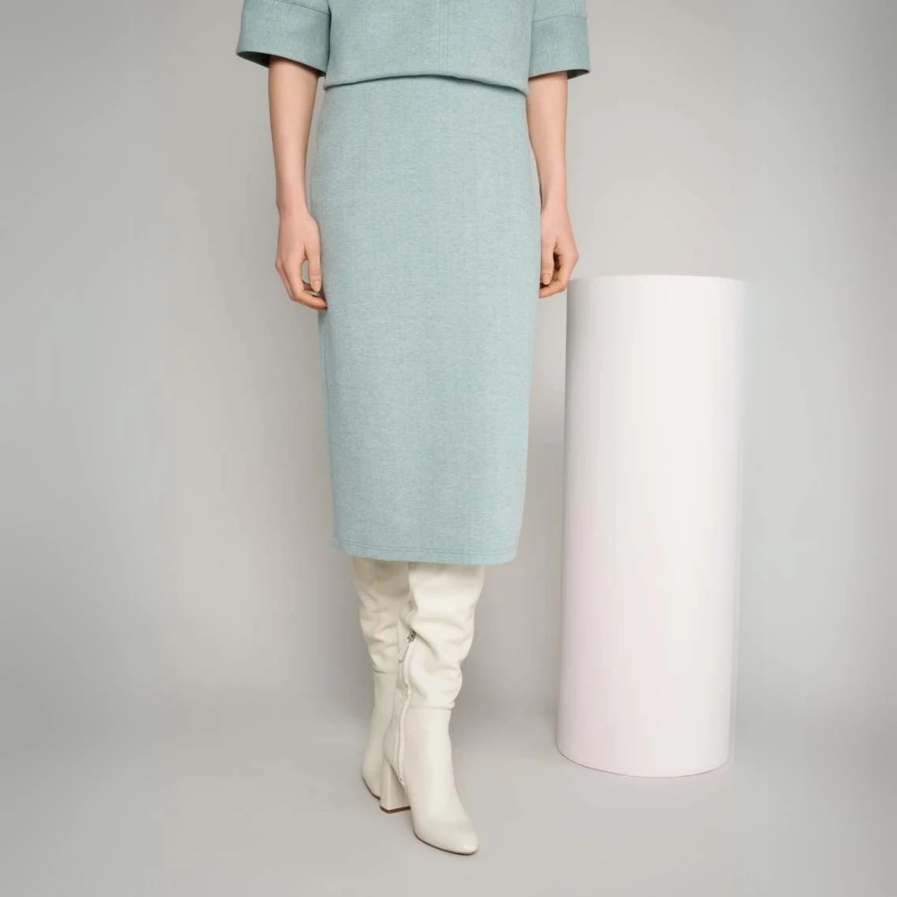 Marie Méro Mintgroene Kokerrok Green Dames