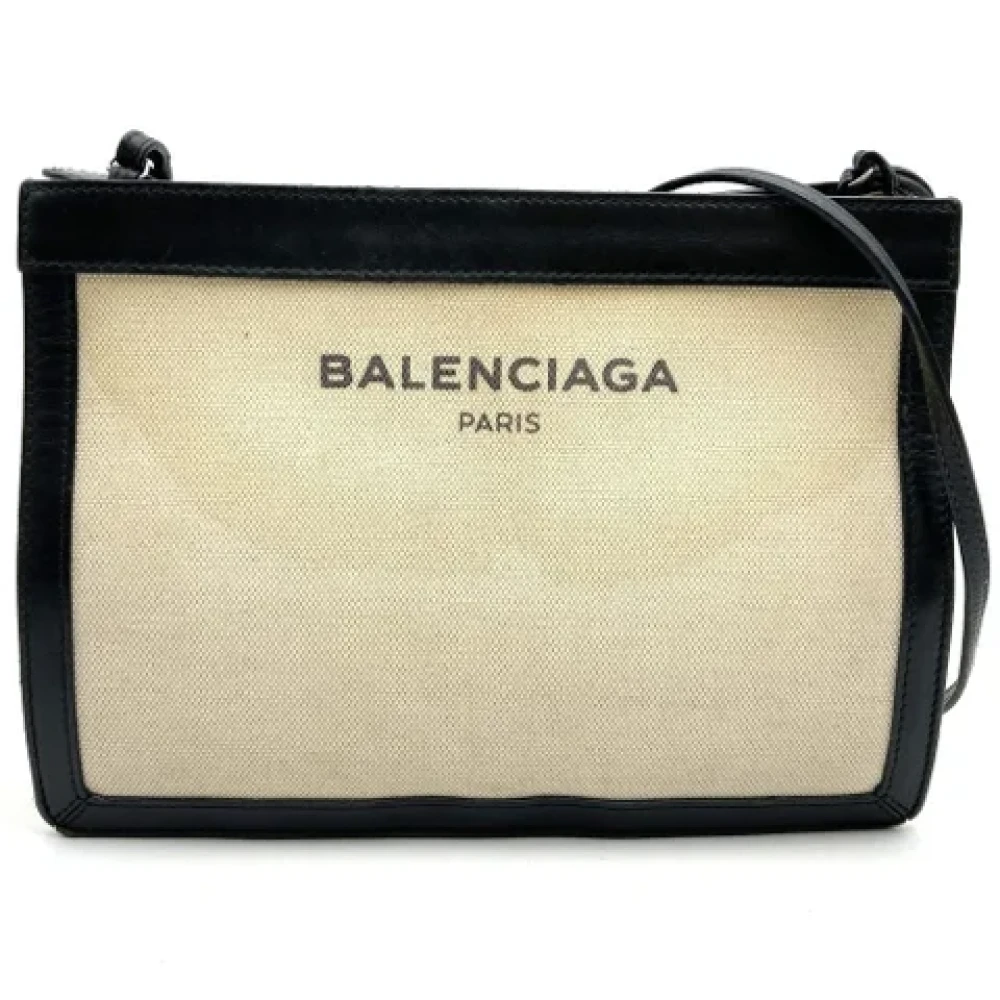 Balenciaga Vintage Pre-owned Canvas balenciaga-bags Beige Unisex