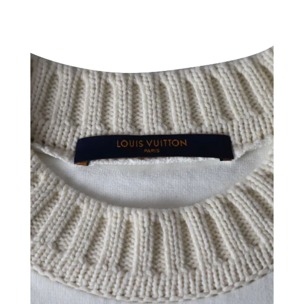 Louis Vuitton Vintage Pre-owned Cotton tops White Dames