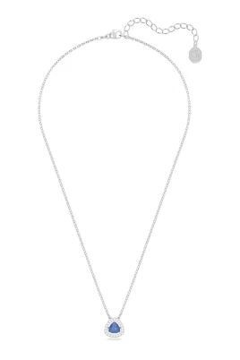 Trilliant Blue Crystal Halsband