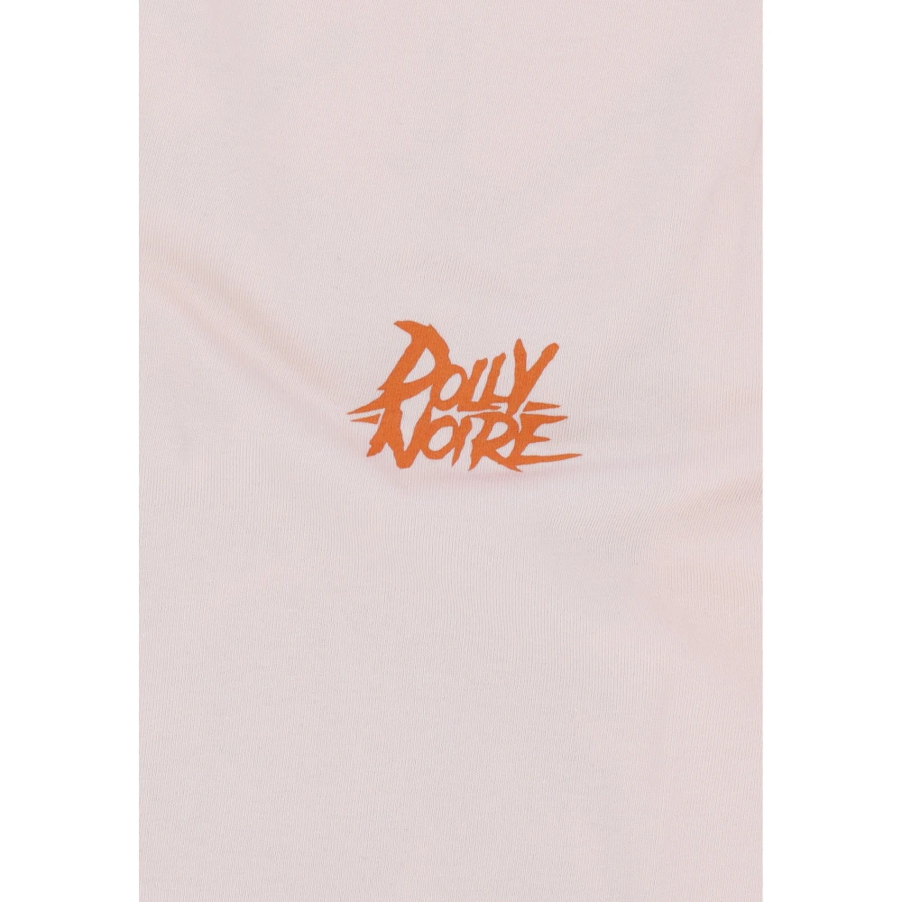 Dolly Noire Beige Heren T-shirt met Zeefdruk Beige Heren