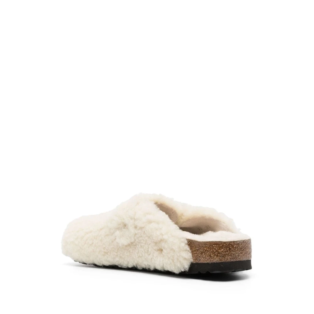 Birkenstock Shearling Teddy Eggshell Sandalen White Dames