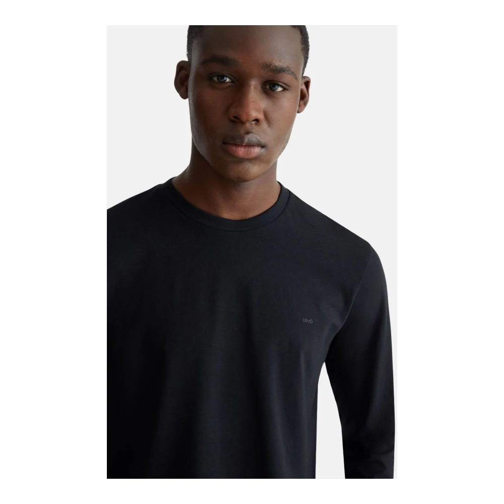 Liu Jo Stijlvolle Gebreide Kleding Black Heren