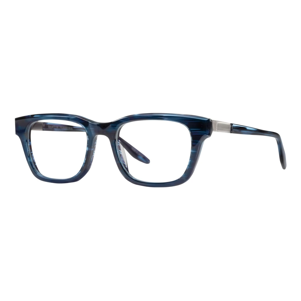 Barton Perreira Striped Blue Eyewear Frames Blue Unisex