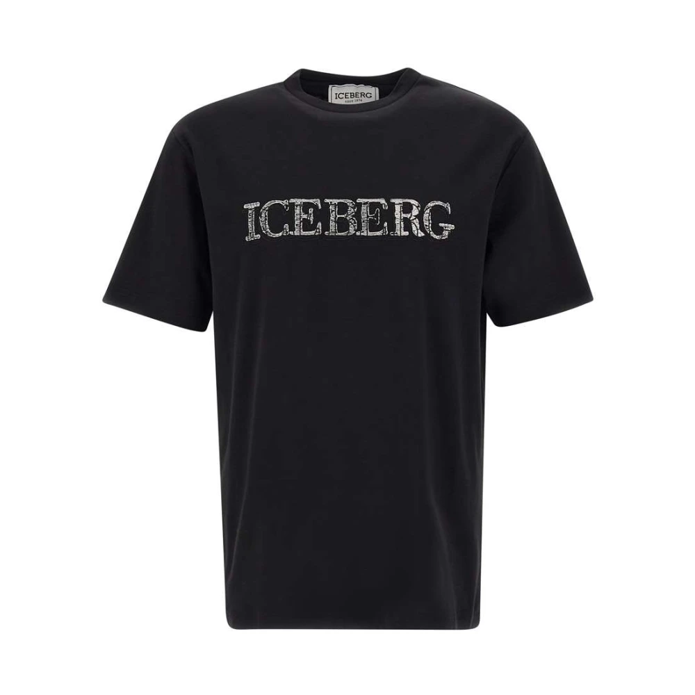 Iceberg T-Shirts Black Heren