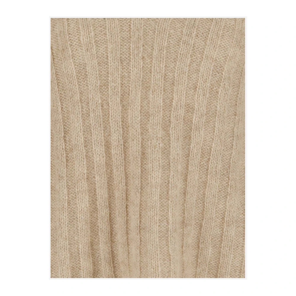 By Malene Birger Beige V-Neck Wool Blend Sweater By Herenne Birger Beige Dames