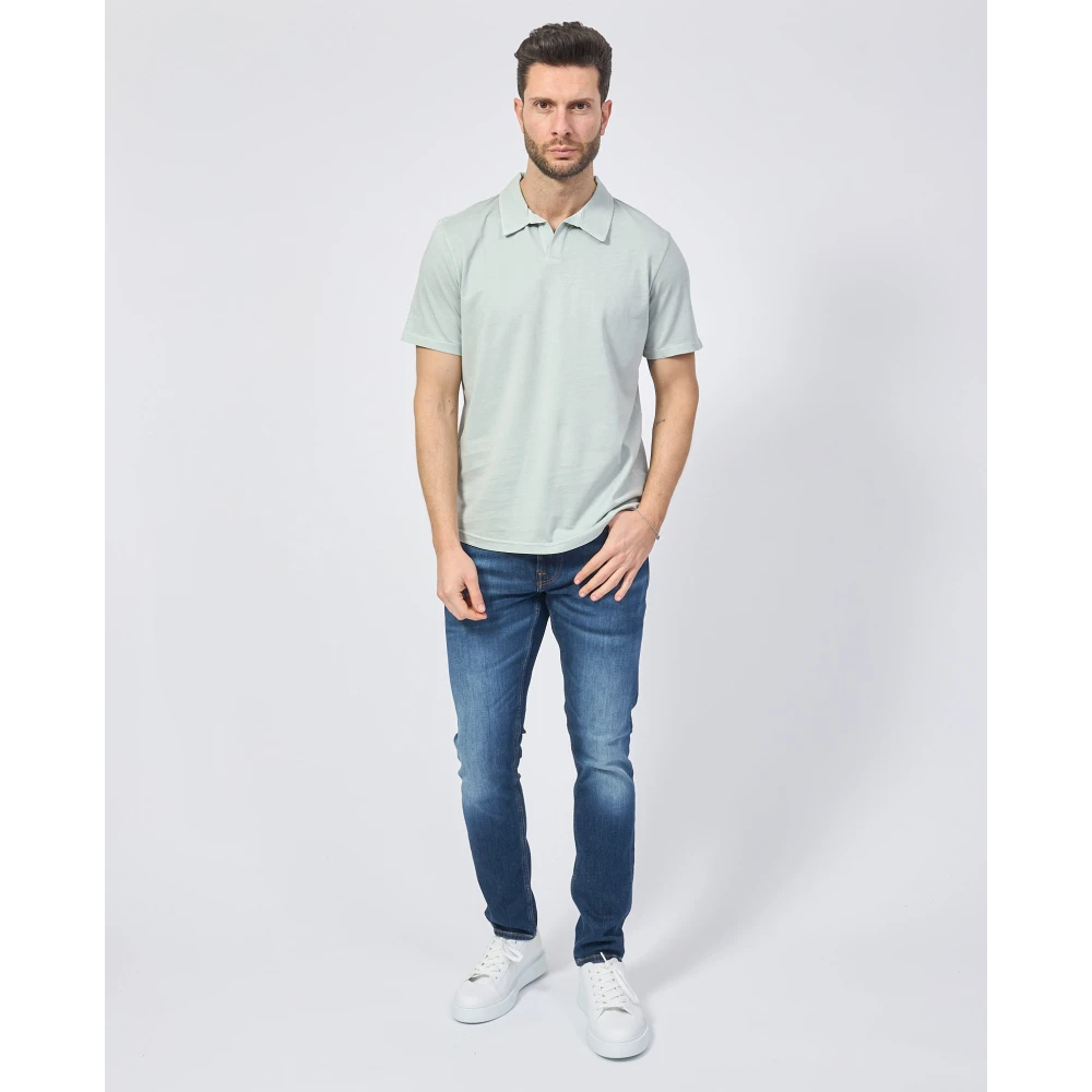 Ecoalf Blauwe Organische Katoenen Poloshirt Blue Heren