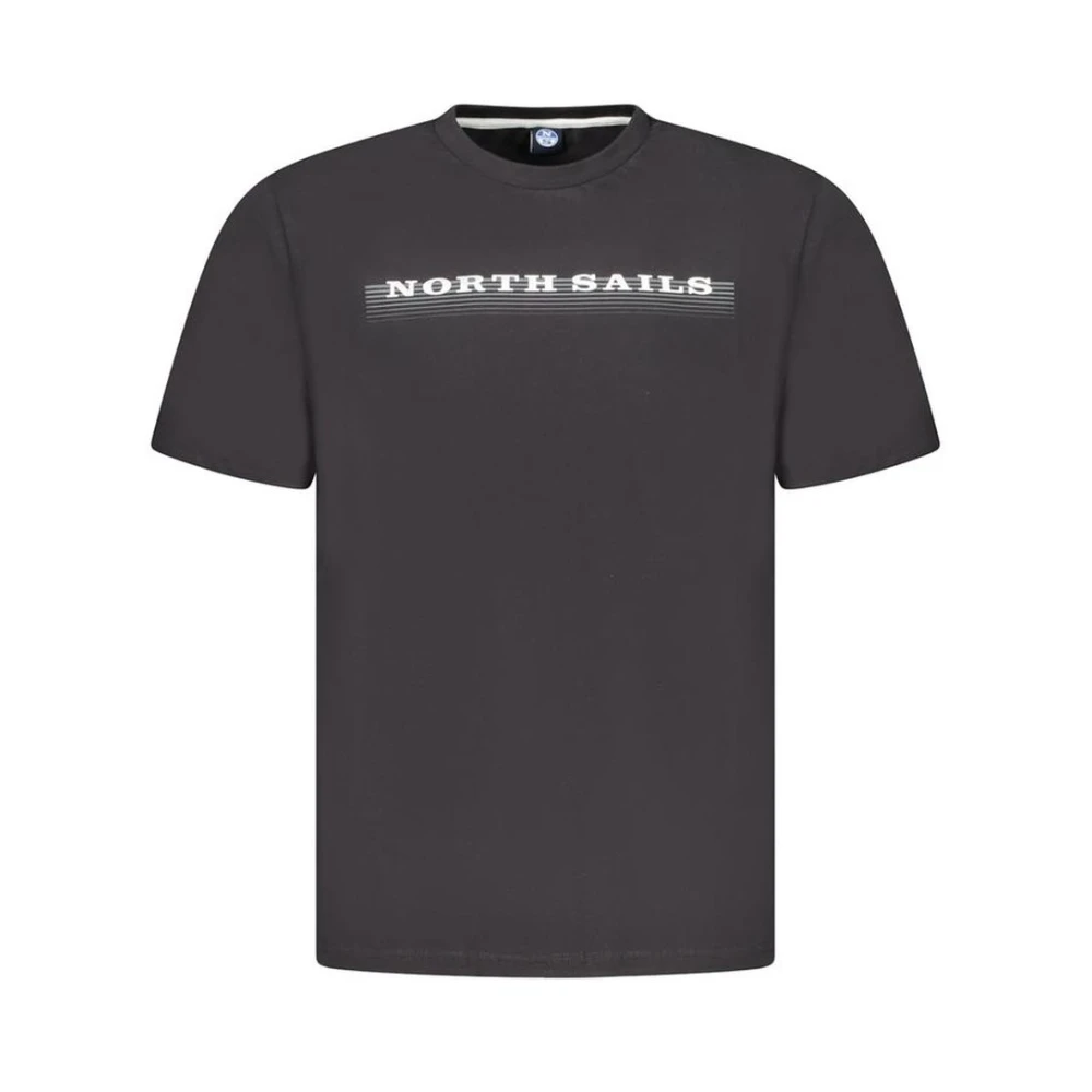 North Sails Men's Black T-Shirts, 3XL, Cotton Crew Neck T-Shirt