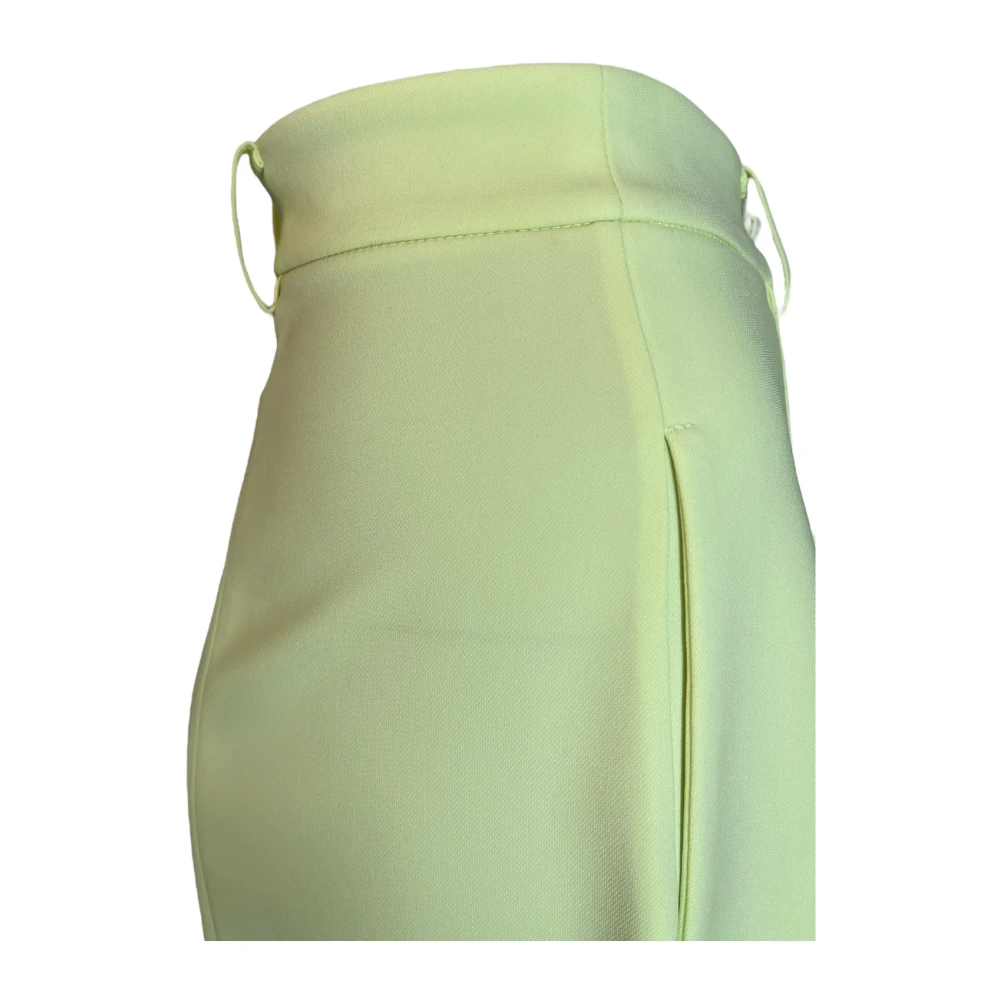 PATRIZIA PEPE Crepe Shorts Stretch Groen Yellow Dames