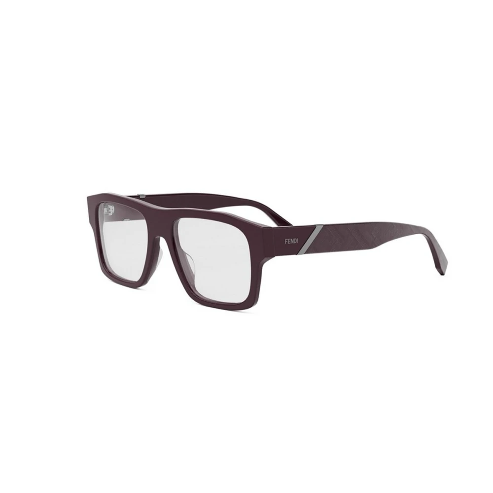 Fendi Red Glasses, Male, 53 Mm, Authentic Diagonal Glasses With Premium Quality