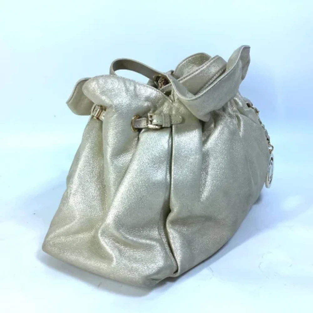 Dior Vintage Pre-owned Leather dior-bags Yellow Dames