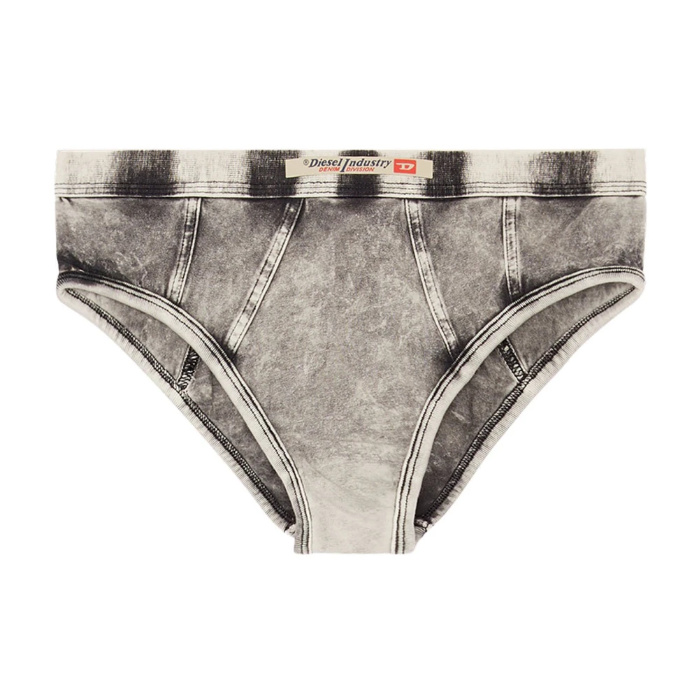 Diesel Zwarte Stretch Katoenen Briefs High-Cut Black Dames