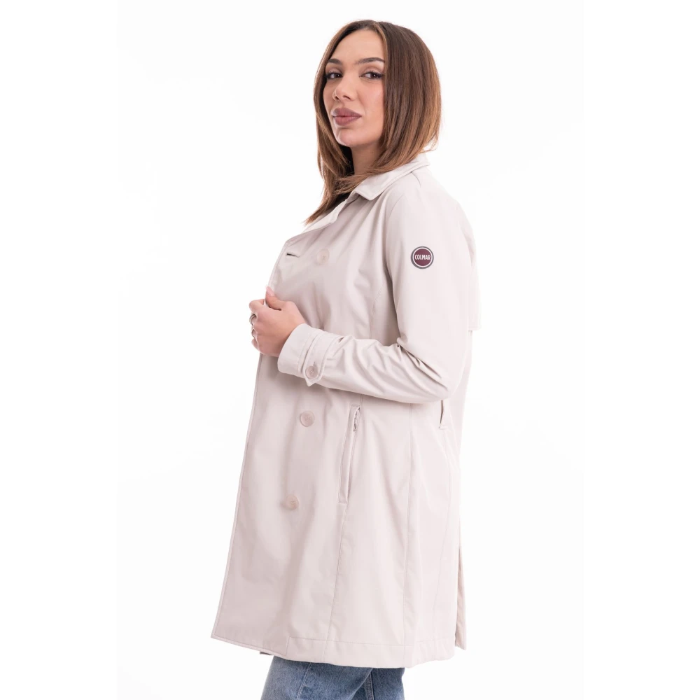 Colmar Dames Softshell Trench met Tailleband White Dames