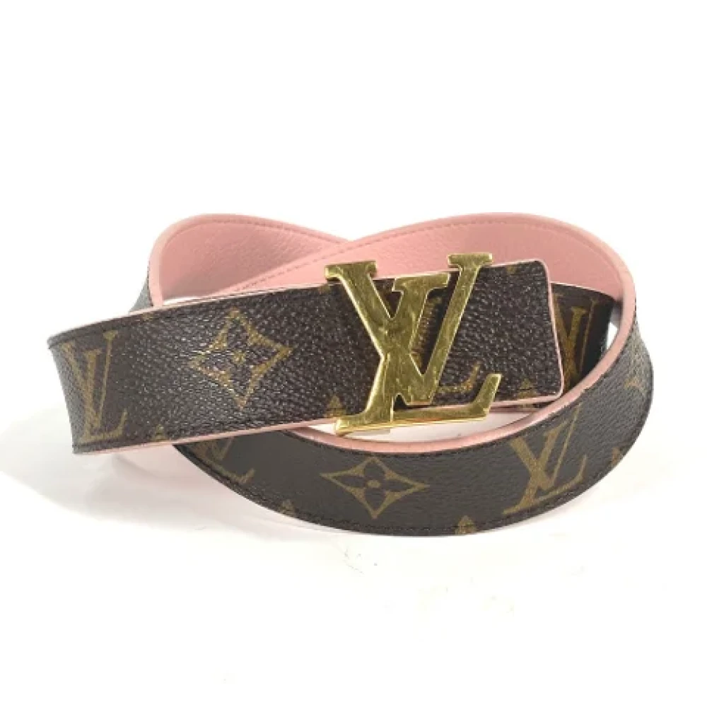 Louis Vuitton Vintage Pre-owned Cotton belts Brown Dames